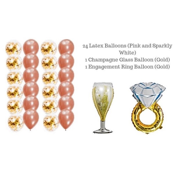 Gold Palms Products Other - 3 Piece Kit Bachelorette Balloon Decorations 💗😍